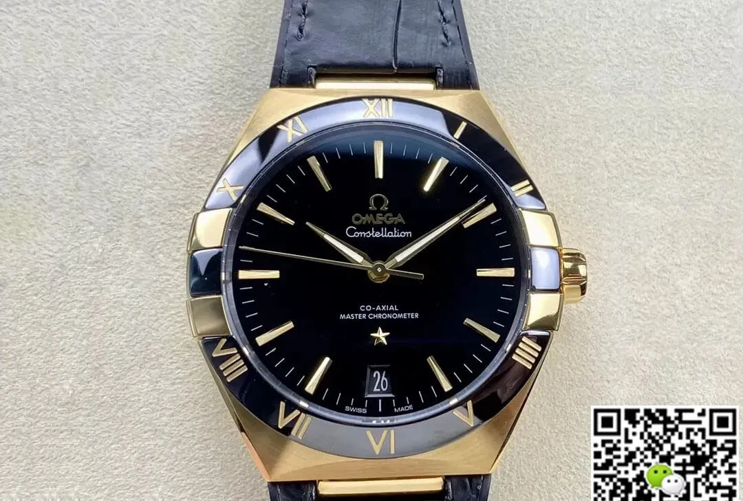 SBF Omega Constellation 131.63.41.21.01.001 VS Factory 1:1 Best Edition Replica Watch Black Strap